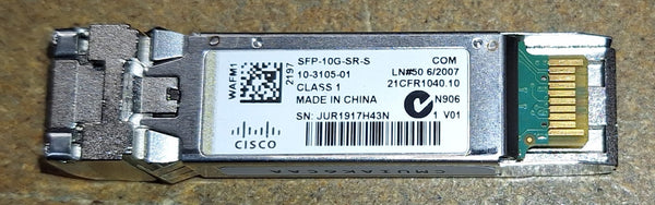 Cisco SFP-10G-SR-S 10GBASE SFP+ Original 10GBASE-SR 850nm MMF Transceiver Module 2nd :: Alt () Other //