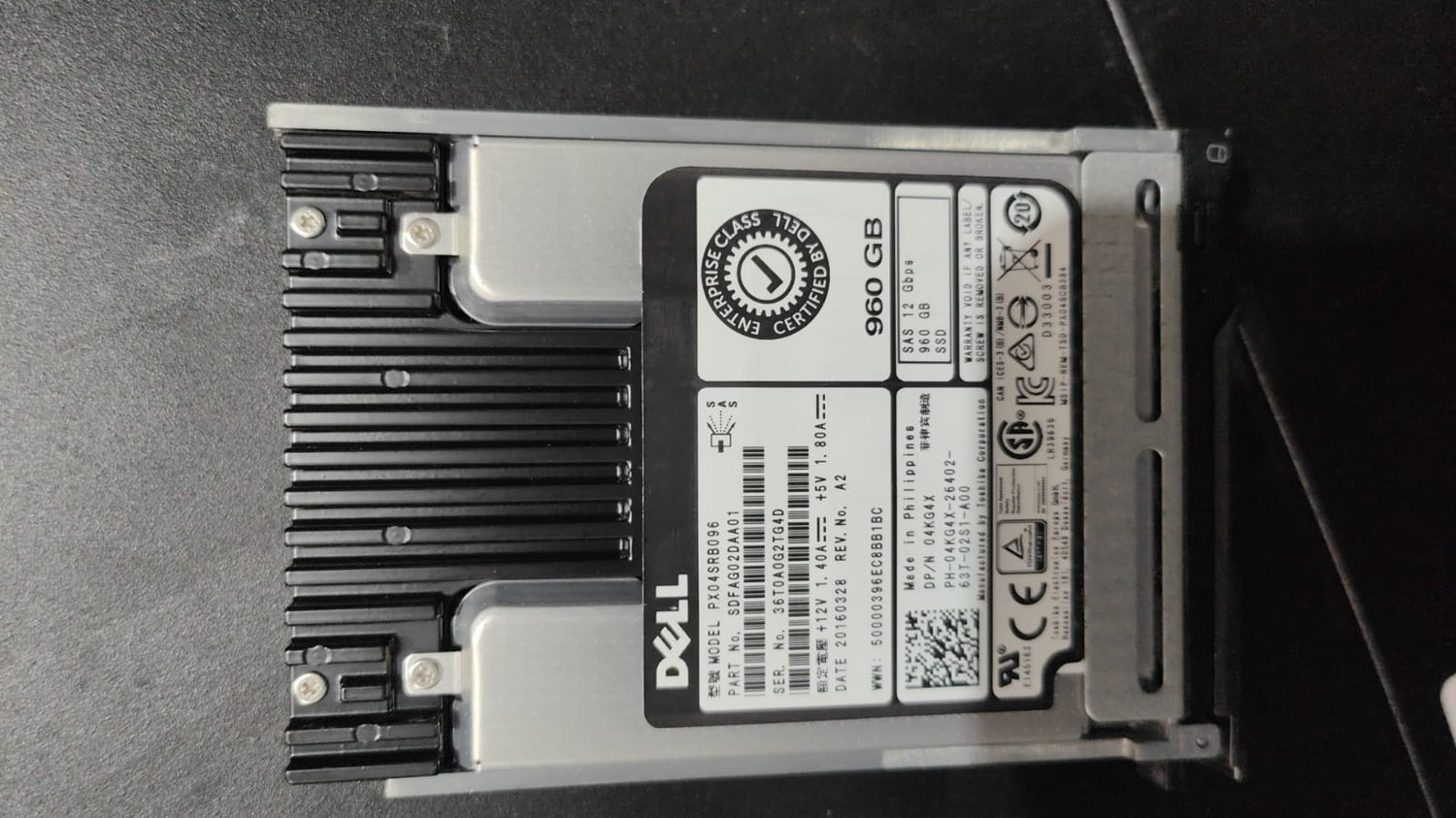 DELL 960GB 12G SAS 2.5 SFF SSD  2nd SDFAG02DAA01 :: Alt () Other //