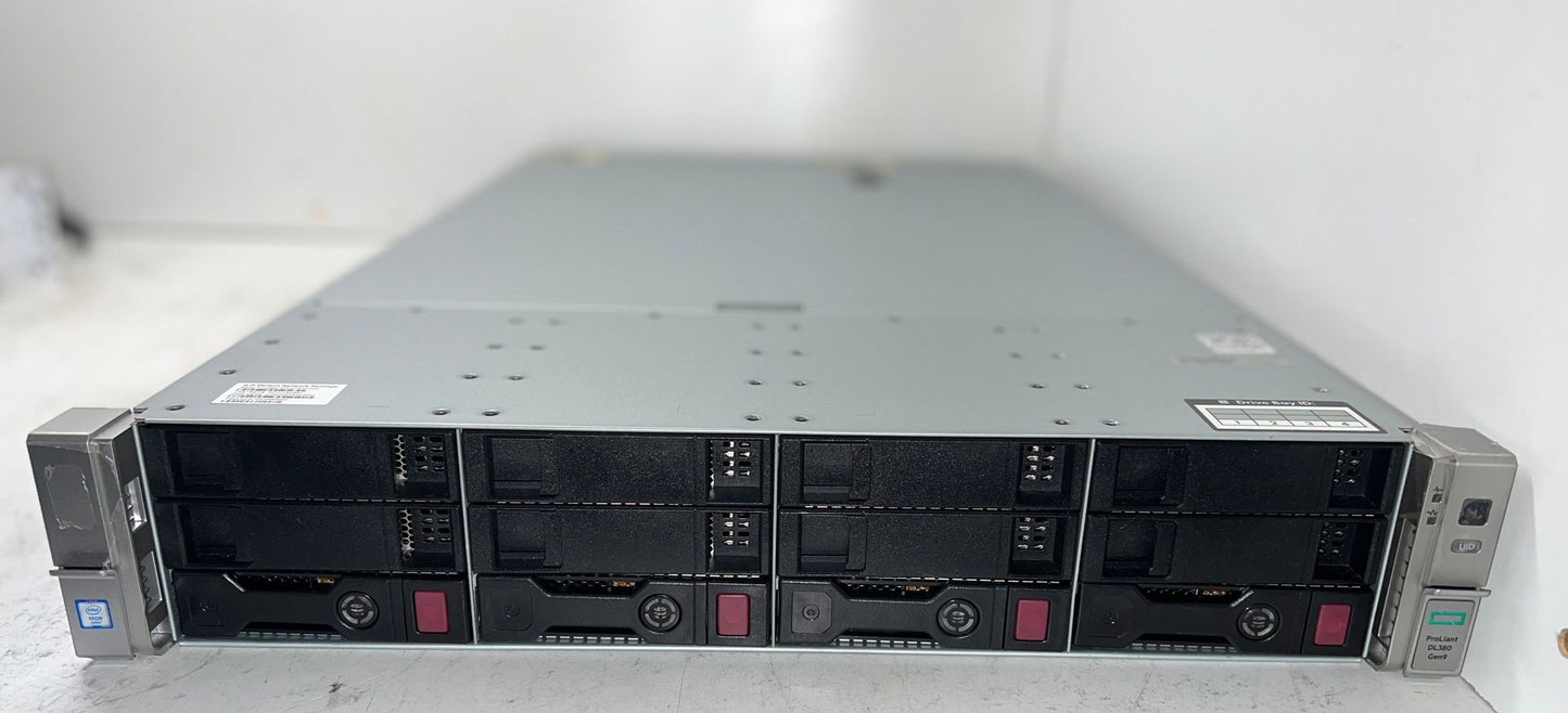 HP DL380 Gen9 SERVER LFF,  2x E5-2680v4 CPUs  768GB RAM DDR4  4x Brand New 3.84TB SSD NVMe Hard Drives No cables or rail kits