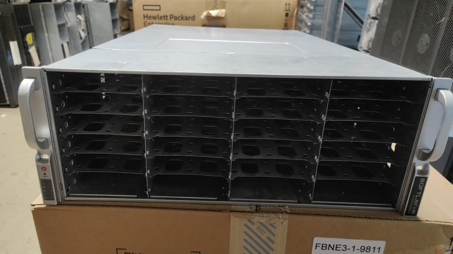 Supermicro 4U Server CSE-8847 M/brd X10DRI-T4+ SERVER 2x E5-2673 V4 20 Cores 2.3GHz  768GB RAM DDR4 36x 2TB 3.5" 7.2k SAS Hard disk drives HDD No cables or rail kits included