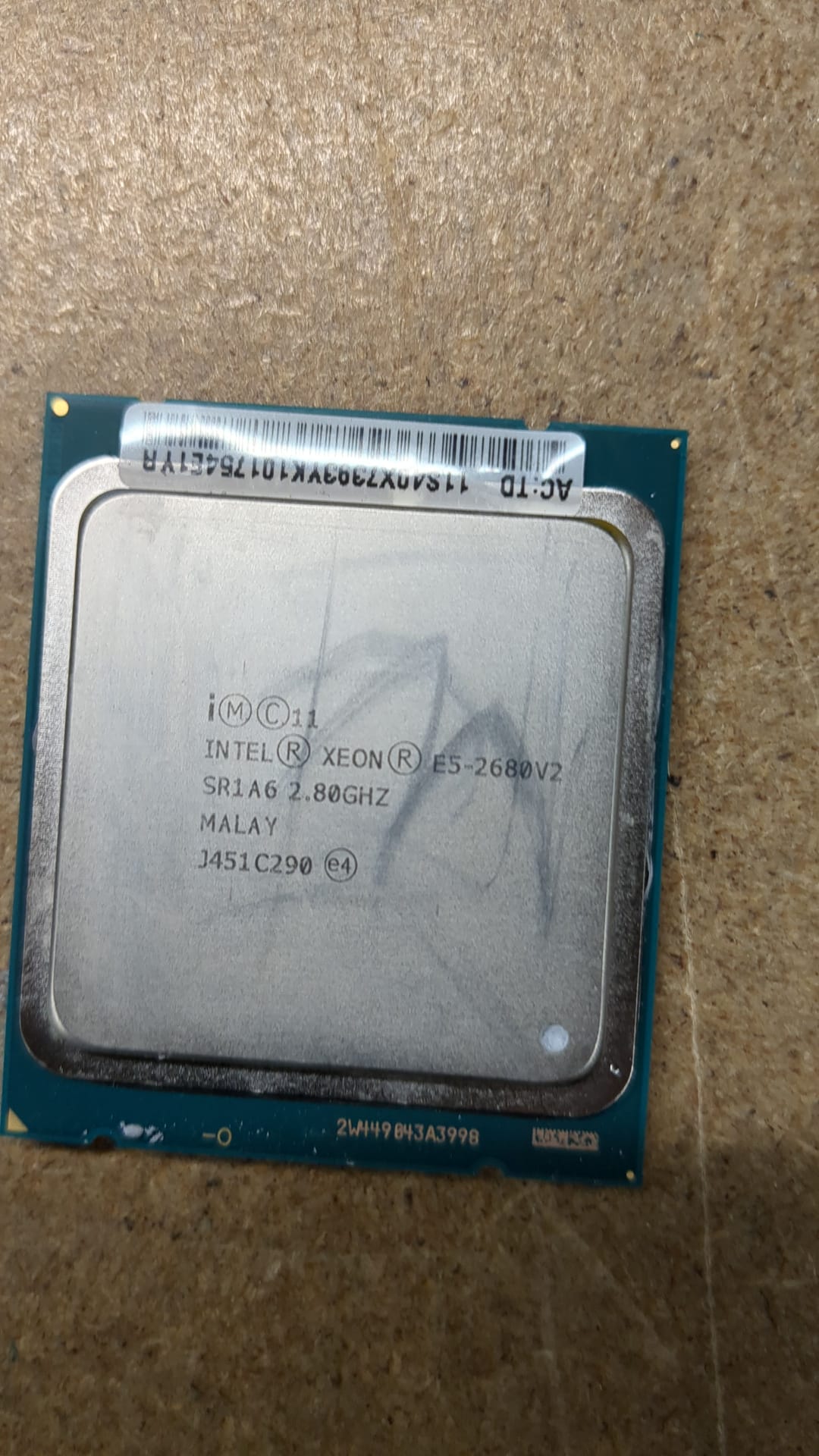 SR1A6 Intel E5-2680V2 10-Core 2.8GHz Processor 2nd :SR1A6: Alt ( ) Other / /