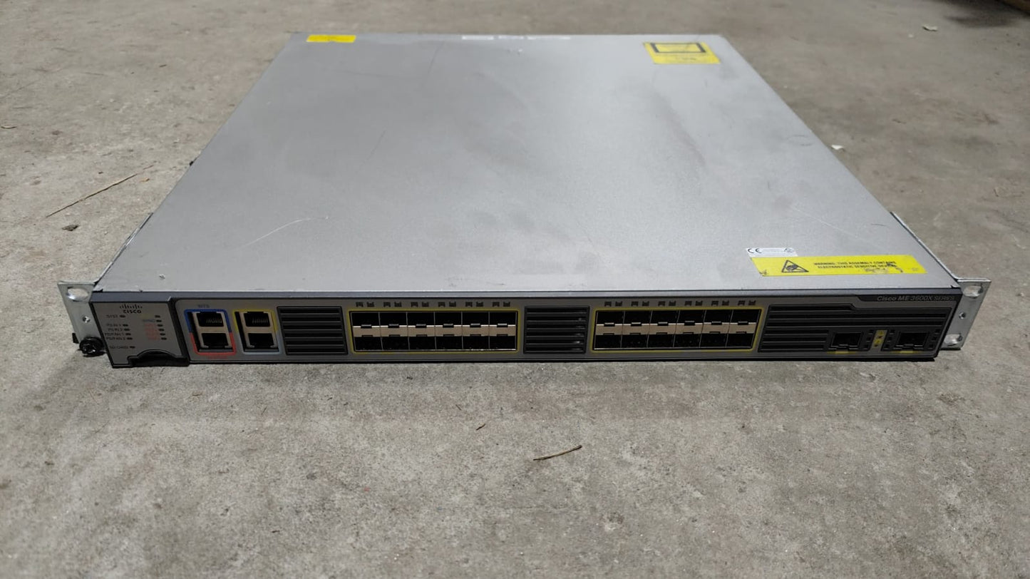 CISCO ME-3600X-24FS-M 24-Port Fibre Access Switch Dual DC Power