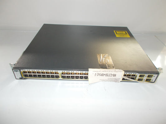 Cisco Catalyst 3750 48 10/100 PoE  4 SFP PN:WS-C3750-48PS-E 2nd :WS-C3750-48PS-E: Alt () Other //