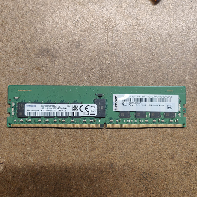 LENOVO 01KR353 16GB PC4-23400V DDR4-2933 1RX4 ECC 2nd :: Alt () Other /M393A2K40CB2-CVFCO/