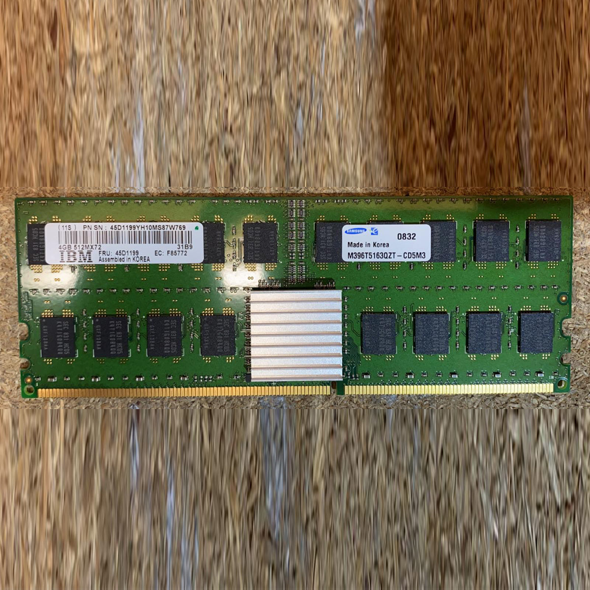 SERVER MEMORY IBM 4GB DDR2 533MHz ECC FRU 45D1199 2nd :M396T5163QZT-CD5M3: Alt () Other //