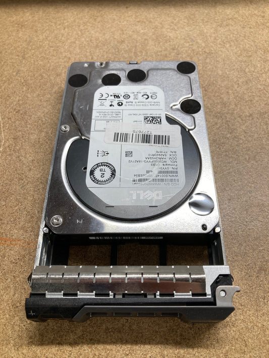 Dell 2TB 3.5inch 7.2K RPM SAS Hard Disk Drive YY34F  2nd :YY34F: Alt (R755K 4XVVV 1D9NN 37MGT 8XNCG PD34H WDC07) Other /WD2000FYYG /