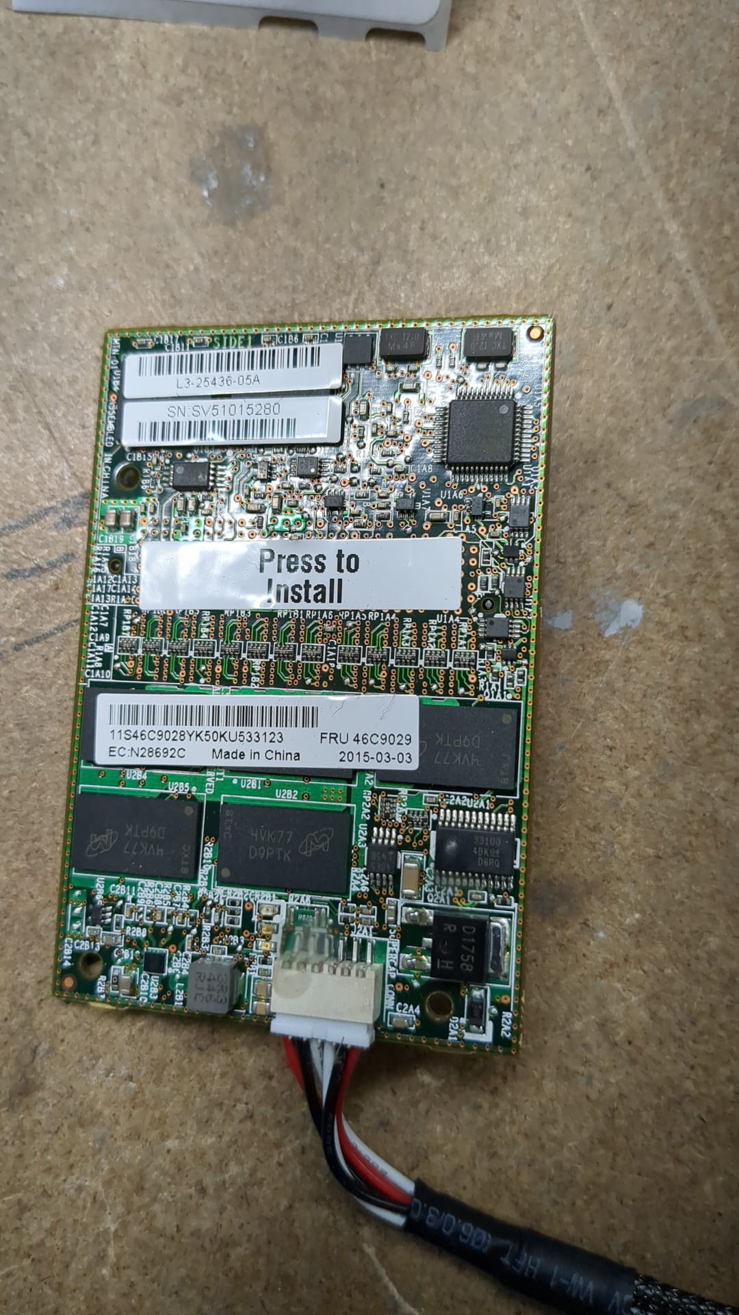 IBM ServeRAID M5100 Series 1GB Flash RAID 5 Card 46C9029 2nd :46C9028: Alt (81Y4559) Other //