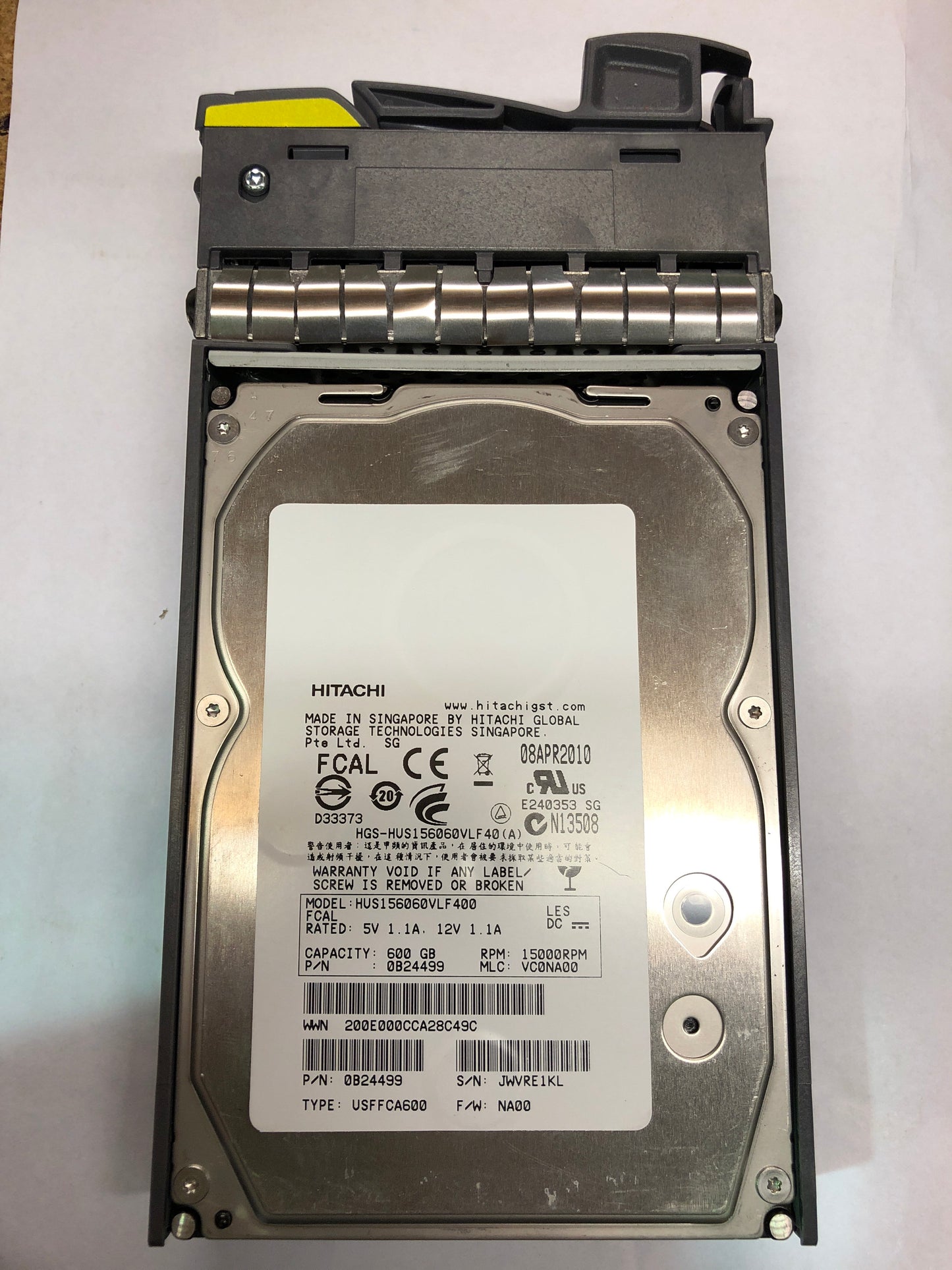 NetApp FC 600GB 15K Hard Disk Drive PN:X292A-R5 2nd :X292A-R5: Alt () Other //