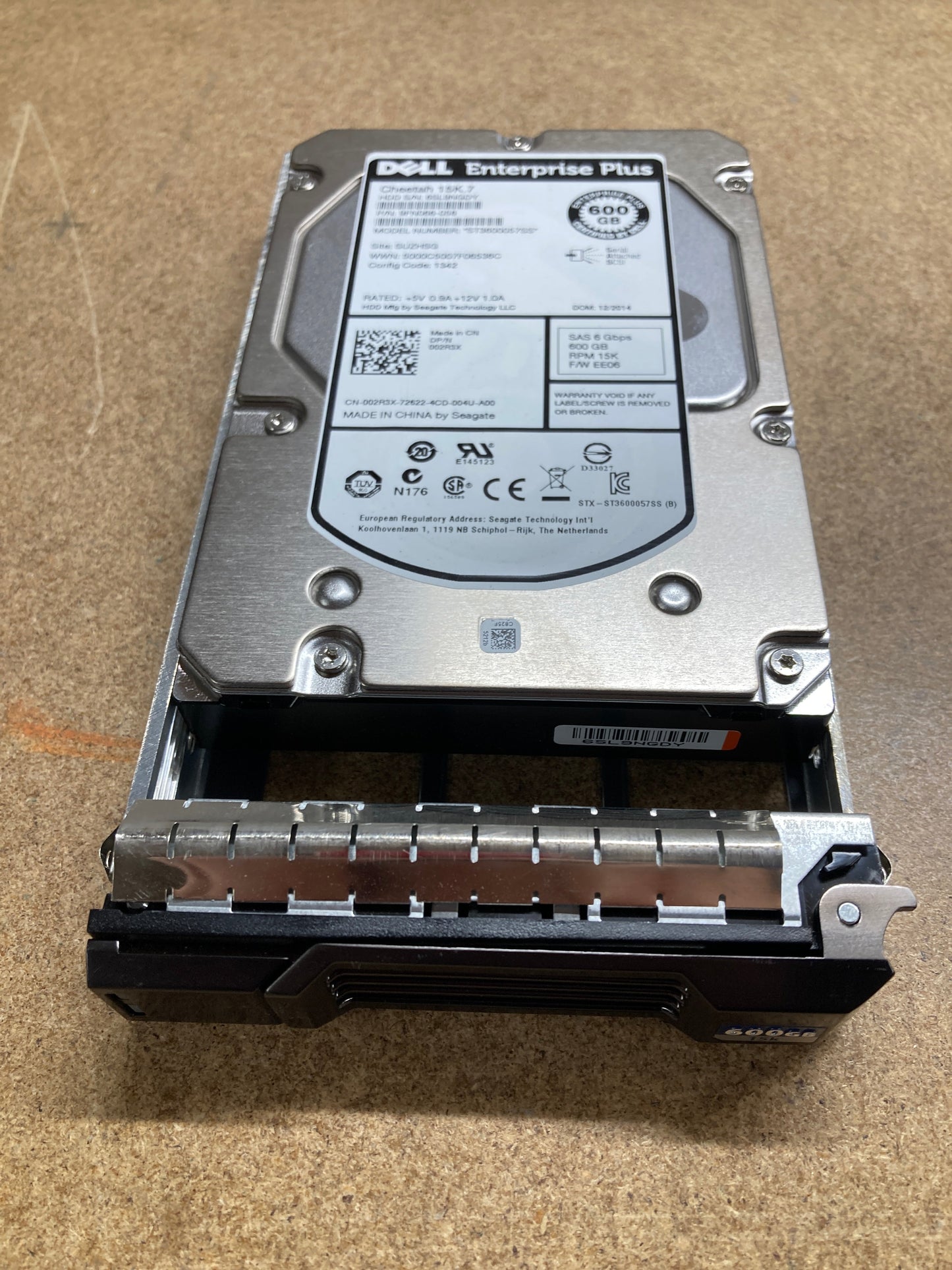 02R3X SC200 Dell Compellent 600GB 15K RPM SAS 6Gbps Internal 3.5inch Hard Disk Drive