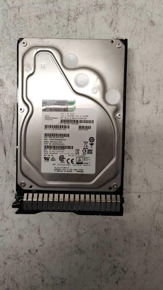 861691-B21 HP 1TB 7.2K SATA 6G 3.5" HDD 2nd :862128-001 872295-003 861695-002: Alt (846522-001) Other //