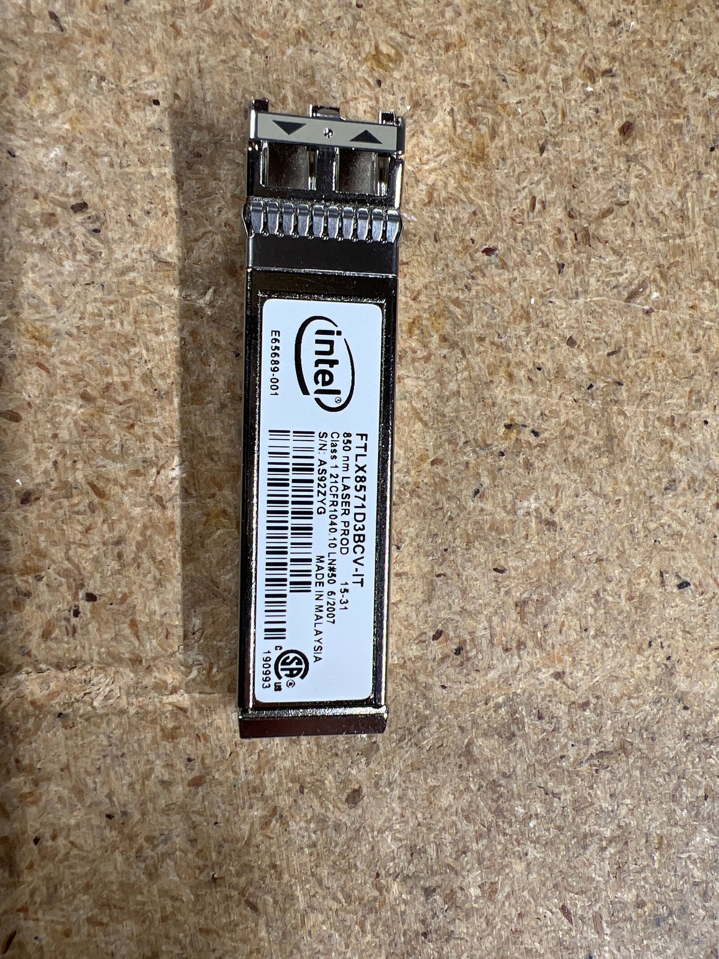 R8H2F Intel FTLX8571D3BCV-IT E10GSFPSR 10G SFP+ SR X520-DA2