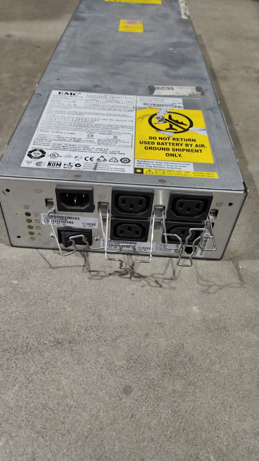 078-000-050 EMC SPS Battery 2200 Watts UPS 100-809-008 PN:078-000-050 2nd :078-000-050: Alt  (100-809-008 078-000-086 ) Other / 3 x Replacement Battery HR22-12FR 12V 88WPC  LC-P1220P/