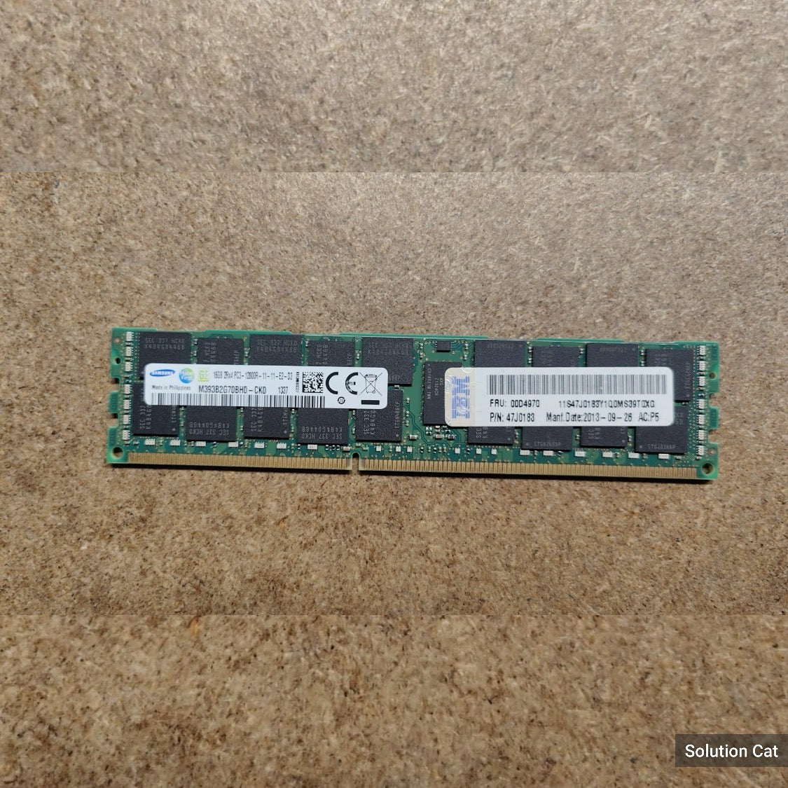 00D4970 IBM 16GB PC3-12800R Server RAM 2nd :M393B2G70BH0-CK0: Alt () Other /00D4968/.