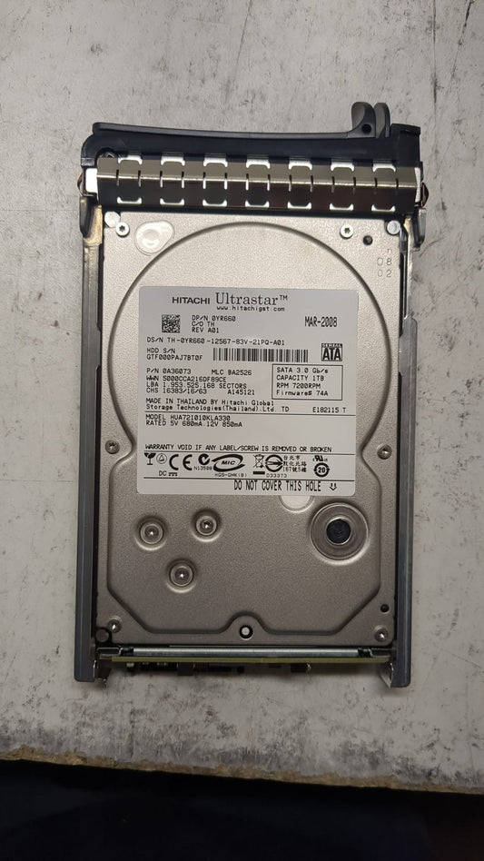 0A36073 Dell YR660 1TB 7.2K SATA Hard Drive Hitachi HUA721010KLA330 2nd :: Alt (HUA721010KLA330) Other //