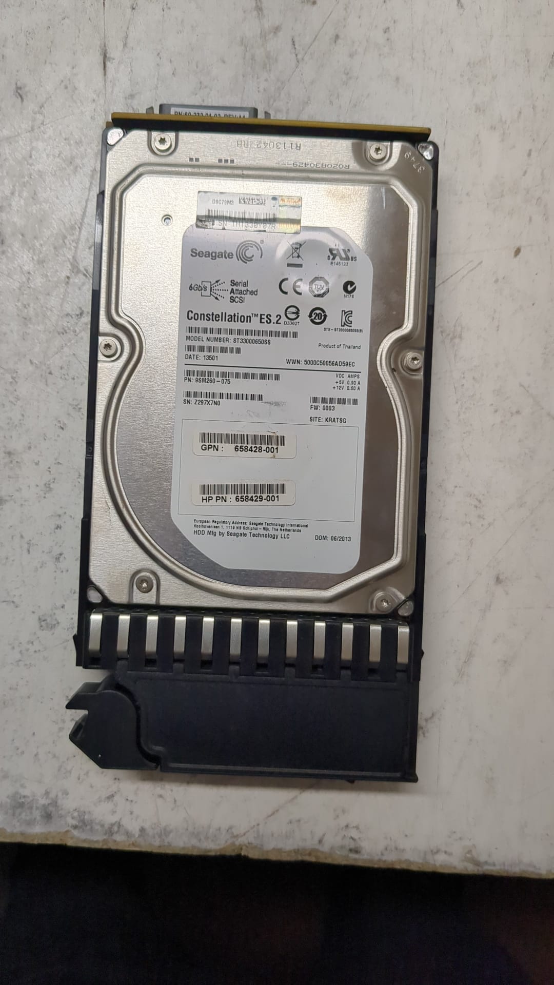 HP 3TB 6G SAS 7.2K 3.5inch MDL Hard Disk Drive 656102-001 PN:QK703A 2nd :QK703A: Alt () Other //