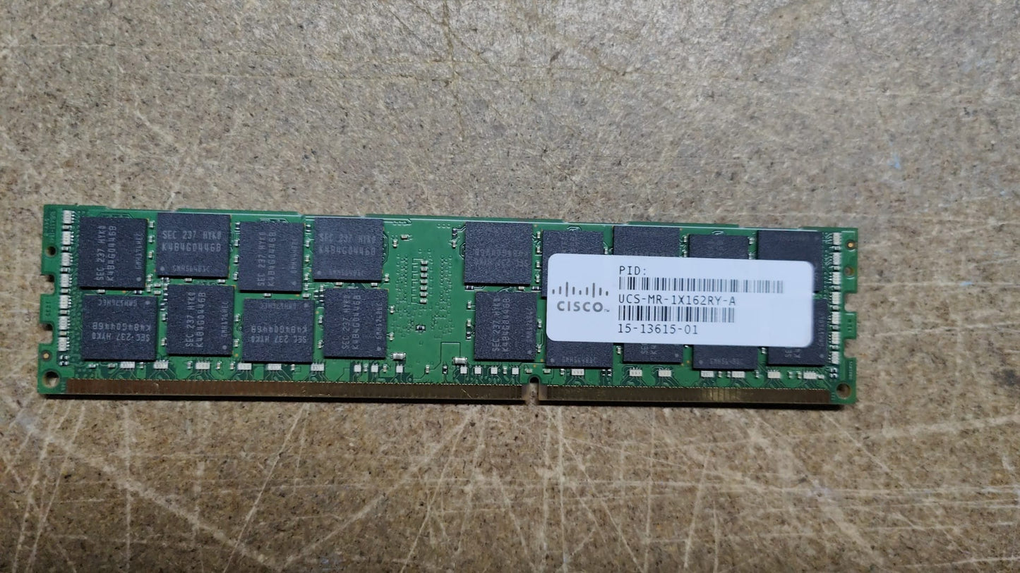 UCS-MR-1x162RY-A Cisco 16GB 2Rx4 PC3L-12800R RAM Module 2nd :UCS-MR-1x162RY-A: Alt ( ) Other /Samsung M393B2G70DB0-YK0 /