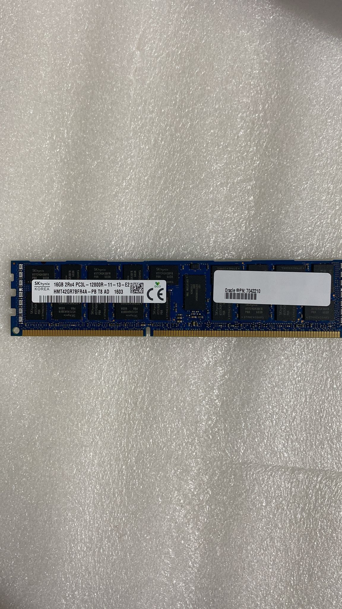 Sun Oracle 7042210 16GB DDR3 PC3L-12800 REG DIMM Server RAM 2nd:: Alt() Other //