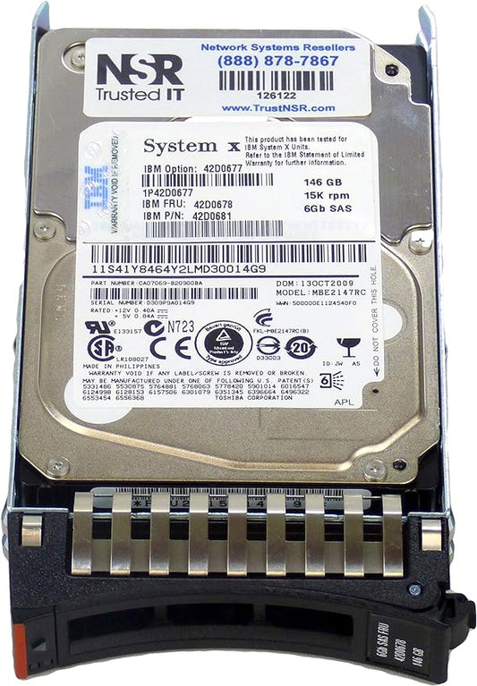 98Y3358 IBM 146GB 15K 2.5" 6G SAS Hard Disk Drive 2nd :98Y3358: Alt () Other //