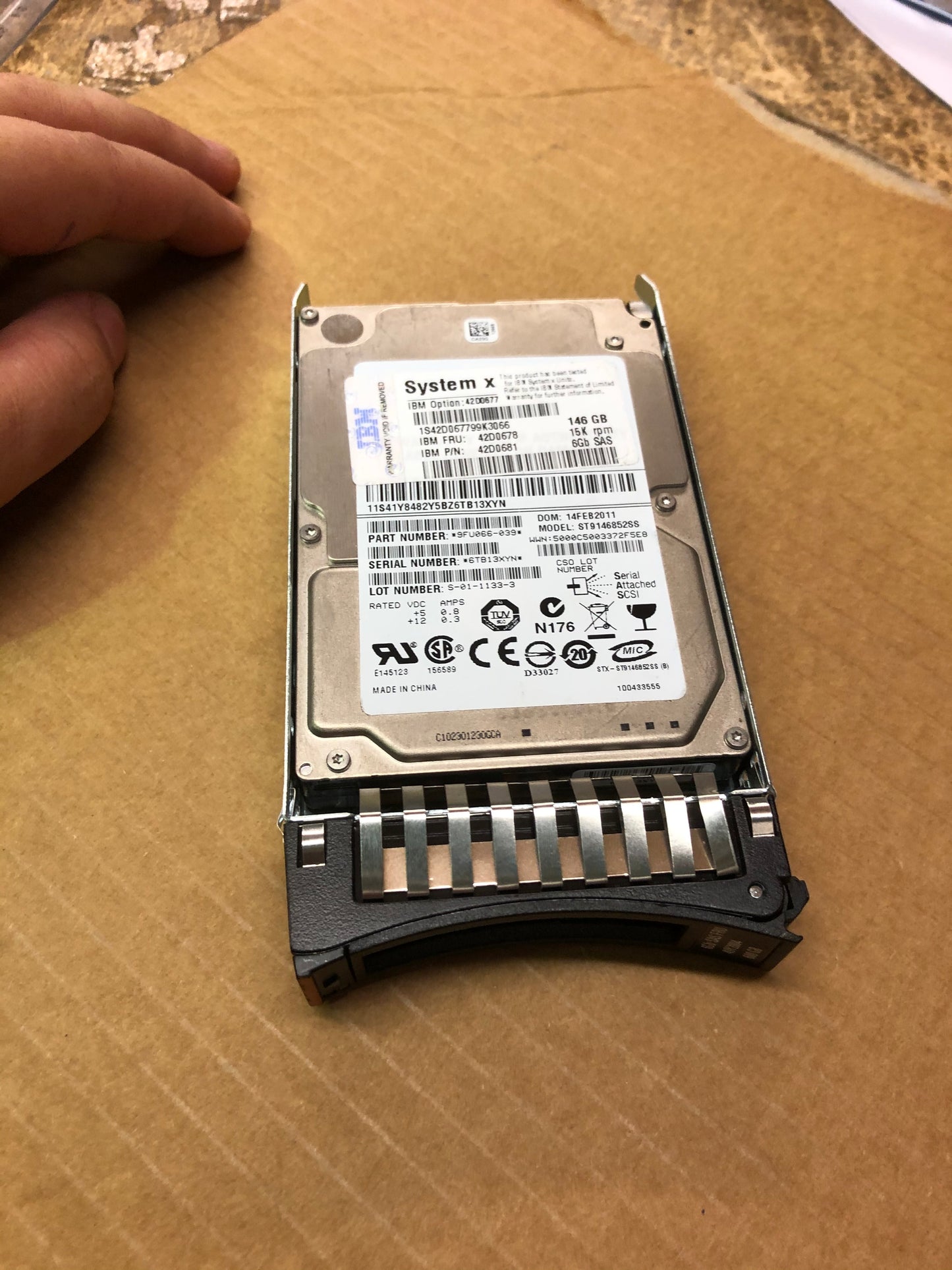 IBM 146GB 15K SAS 6G 2.5inch HDD 42D0677 42D0678 2nd :42D0678: Alt ( 42D0681 ) Other //