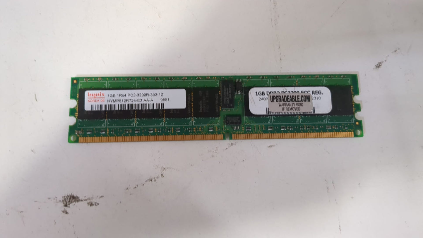 Hynix RAM 1GB 1Rx4 PC2-3200R-333-12 HYMP512R72P4-E3 2nd :HYMP512R72P4-E3: Alt () Other //