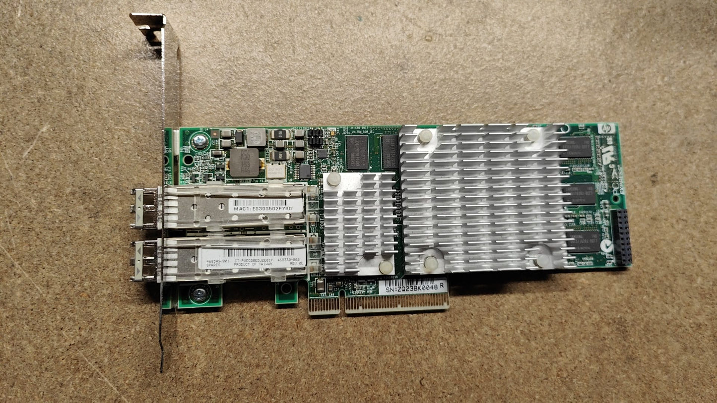 HP 468349-001 NC522SFP DUAL PORT 10GB ETHERNET NIC SERVER ADAPTER 2nd :: Alt () Other //