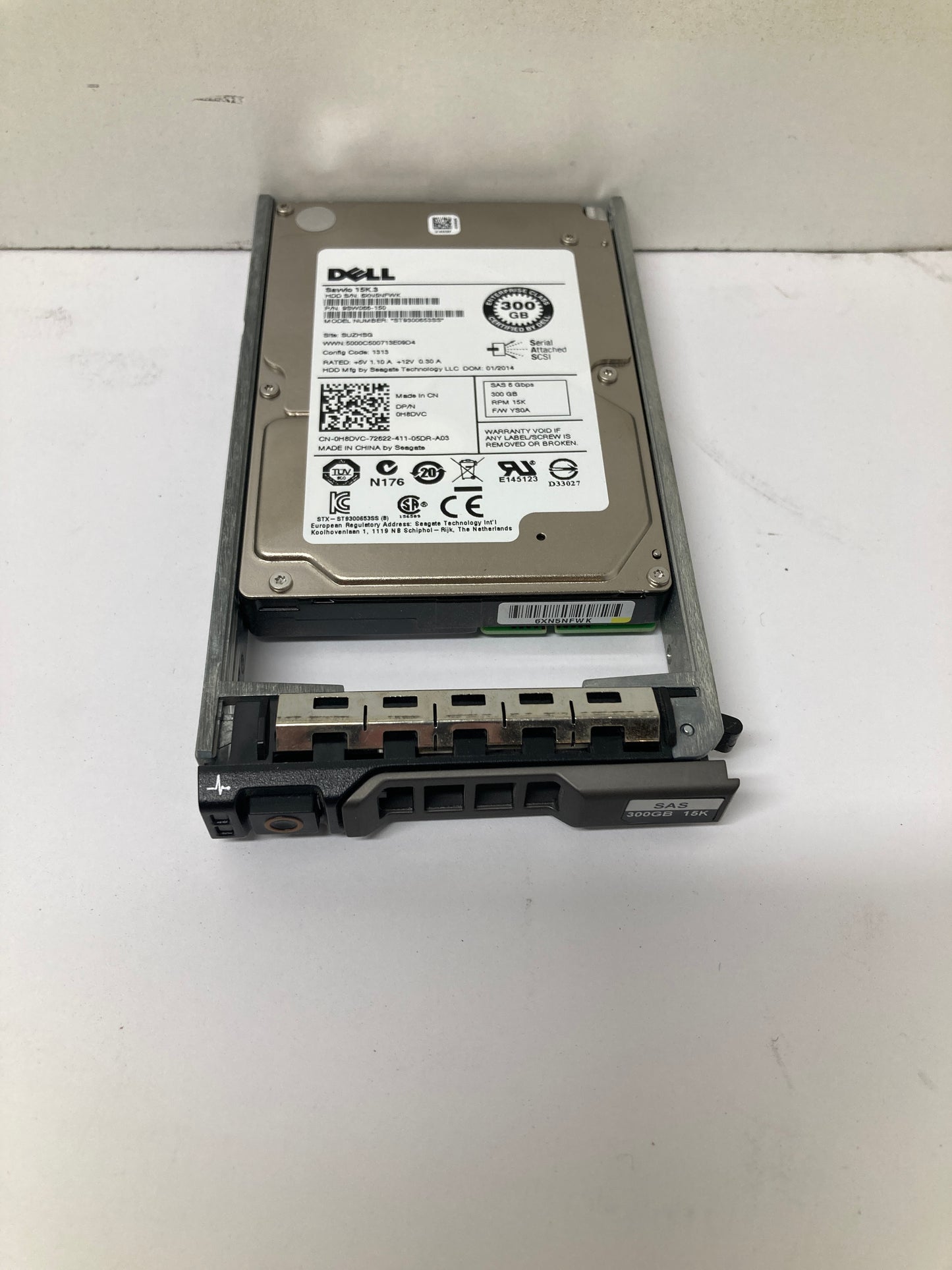 Dell 300GB 6Gbps 15K 2.5inch SAS Hard Disk Drive H8DVC 2nd :H8DVC: Alt (C8TC5 81N2C YVFK8) Other / ST9300653SS 8WR71/