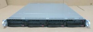 Supermicro 1U-E5-V3CPUCSE-819U M/brd X10DRU-i+ SERVER 2x E5-2683v3 256GB RAM 4x 4TB 7.2K SAS Hard disk drives No cables nor rail kits