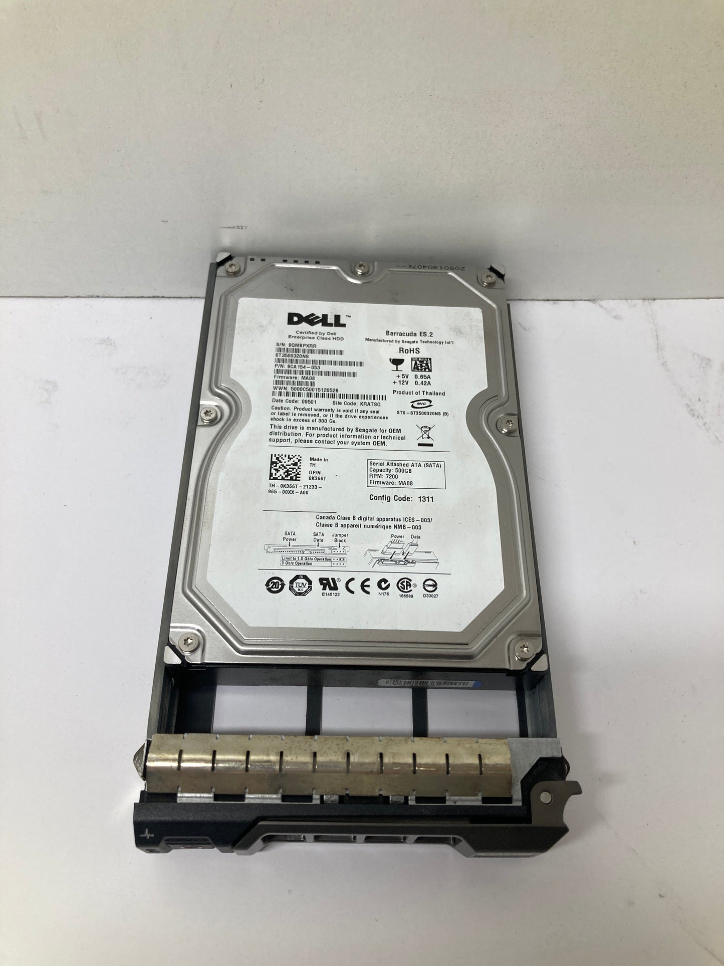 Dell 500GB SATA 7.2K 3.5inch Hard Disk Drive