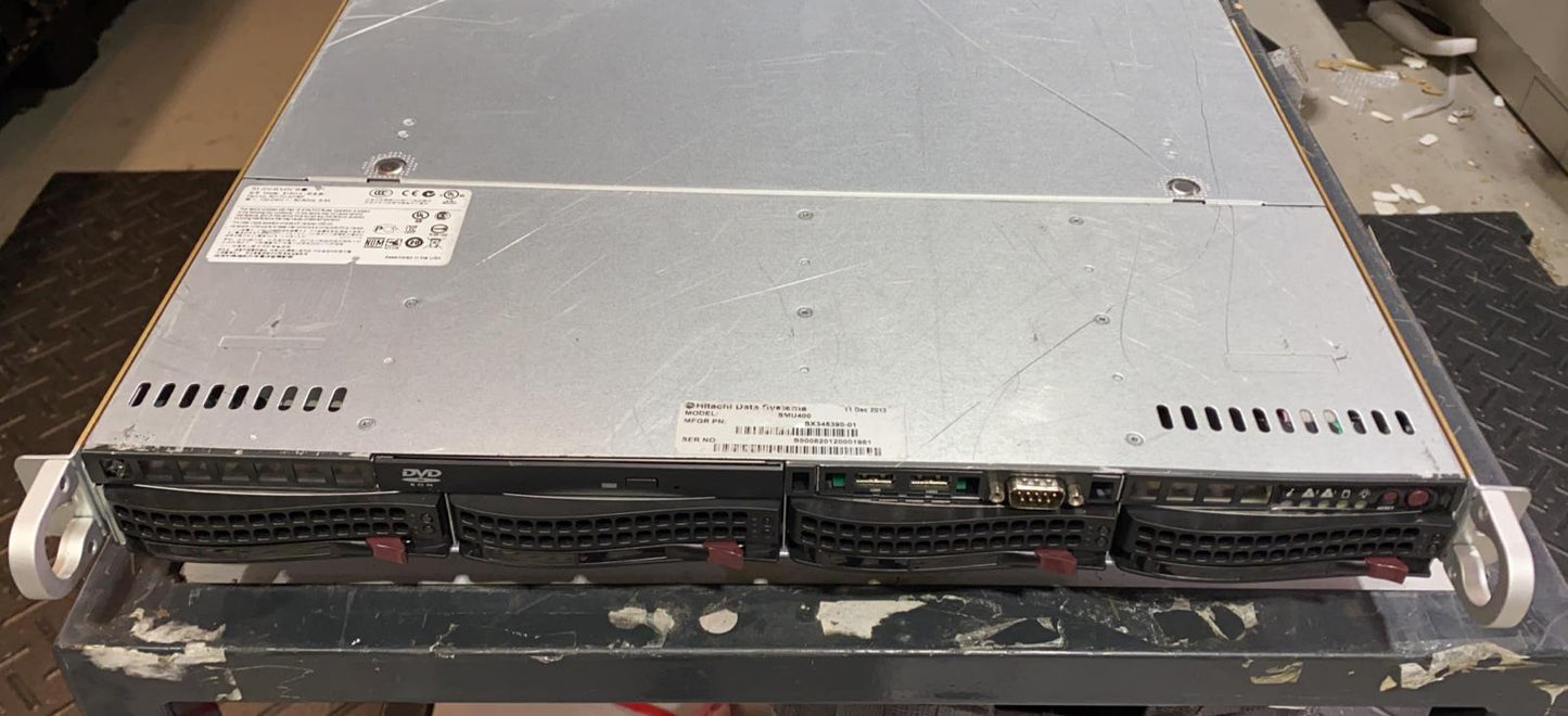 SuperMicro CSE-813M 1U Rack Server 4 x 3.5 inc X9SCL-F 2x PWS-406P-1R 2nd :: Alt () Other //