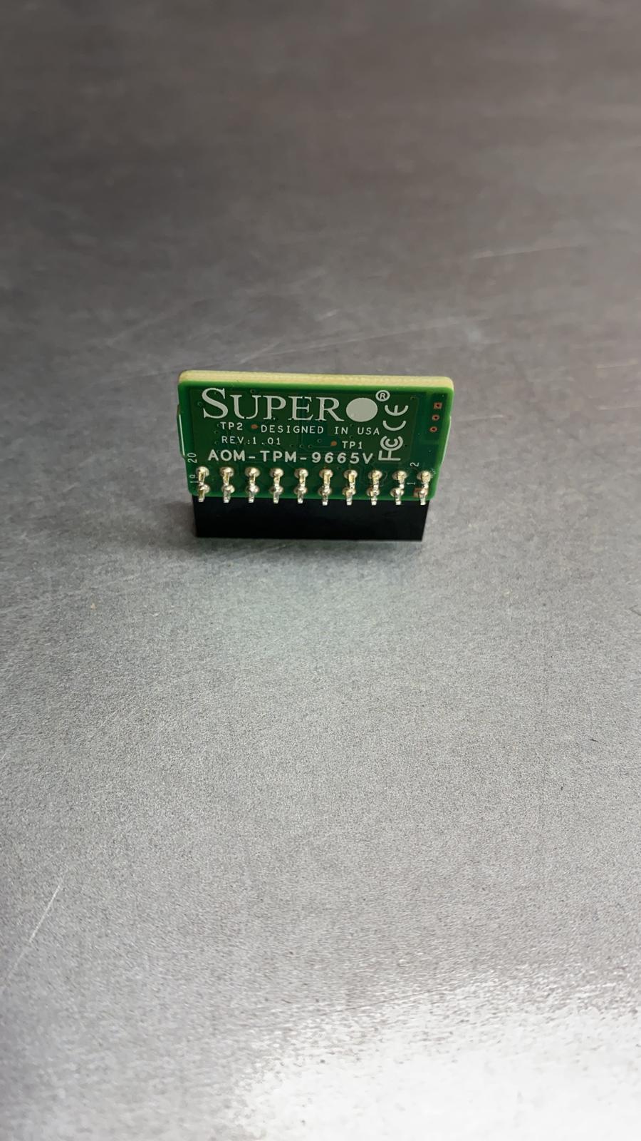 SuperMicro AOM-TPM-9665V (Vertical) Trusted Platform Module with Infineon 9665 2nd :AOM-TPM-9665V: Alt () Other //