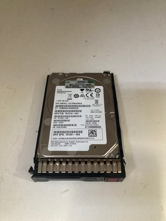 718162-B21 HP 1.2TB 6G SAS 10K rpm 2.5inch 2.5 inch SC Dual Port 2nd :718292-001: Alt ( ) Other //