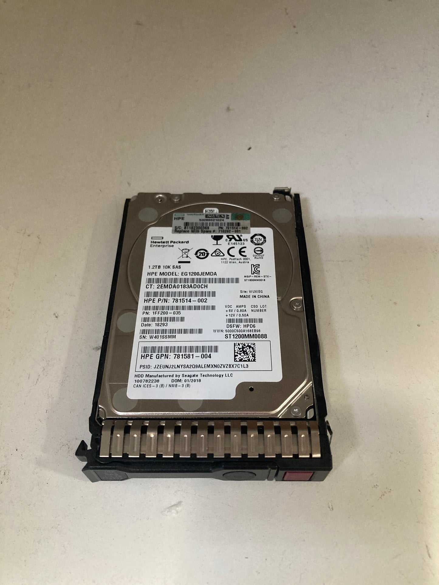 718162-B21 HP 1.2TB 6G SAS 10K rpm 2.5inch 2.5 inch SC Dual Port