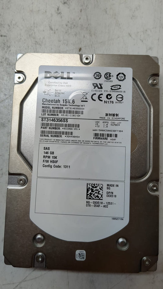 XX518 Dell SAS 146GB 15K 3.5inch Hard Disk Drive 2nd :XX518: Alt () Other //