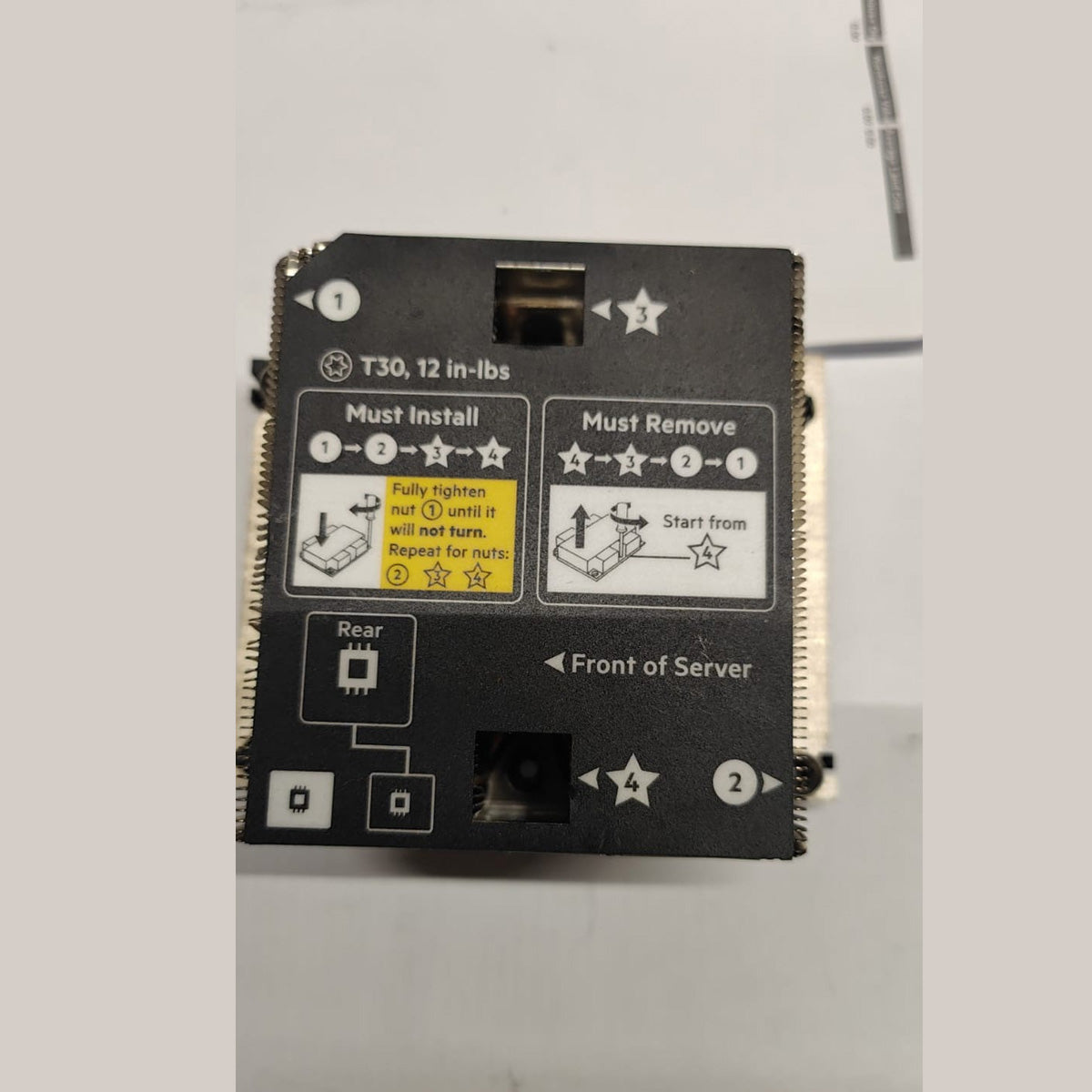 874087-001 HP Heatsink for SY480/660 Gen10  2nd:: Alt (874087-001) Other//