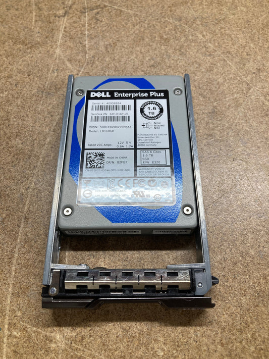 82FG7 SC220 DELL Compellent 1.6TB SAS 6GBPS 2.5" SSD