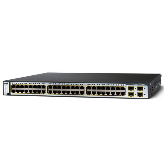 Cisco Catalyst Model WS-C3750-48PS-S Rackmount 48 Port Ethernet PN:WS-C3750-48PS-S 2nd :WS-C3750-48PS-S: Alt () Other //