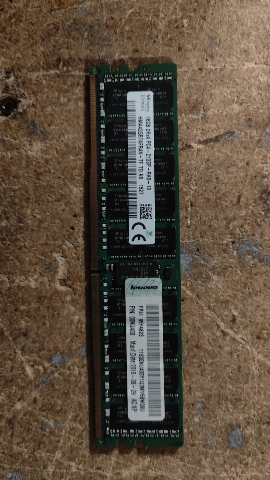 Lenovo 95Y4823 16GB PC4-17000P DDR4-2133 2RX4 ECC 2nd :00NU400: Alt () Other //