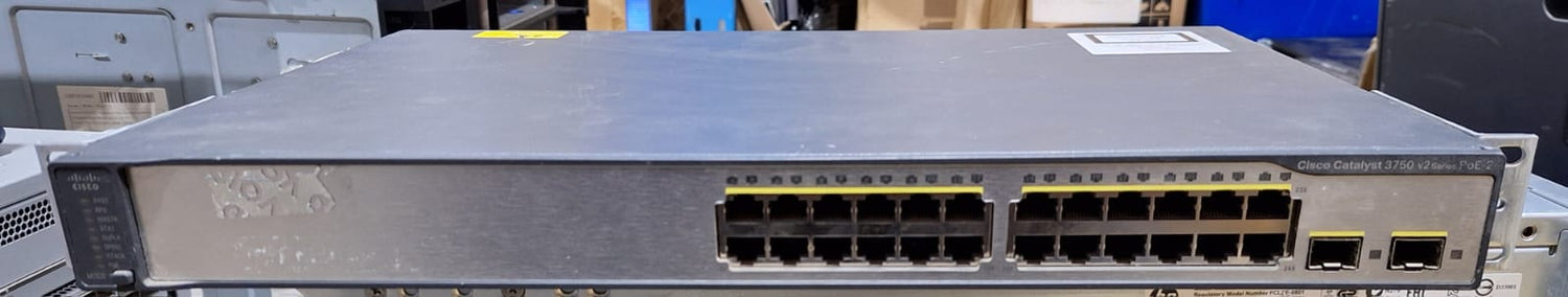 Catalyst 3750V2 24 10/100 PoE + 2 SFP PN:WS-C3750V2-24PS-S_U:2nd :: Alt () Other //