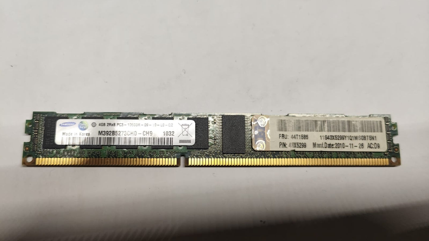 IBM 4GB PC3-10600R DDR3 2RX8 Memory Ram HS22 HS22V 43X5299 44T1586 2nd :44T1586: Alt () Other //