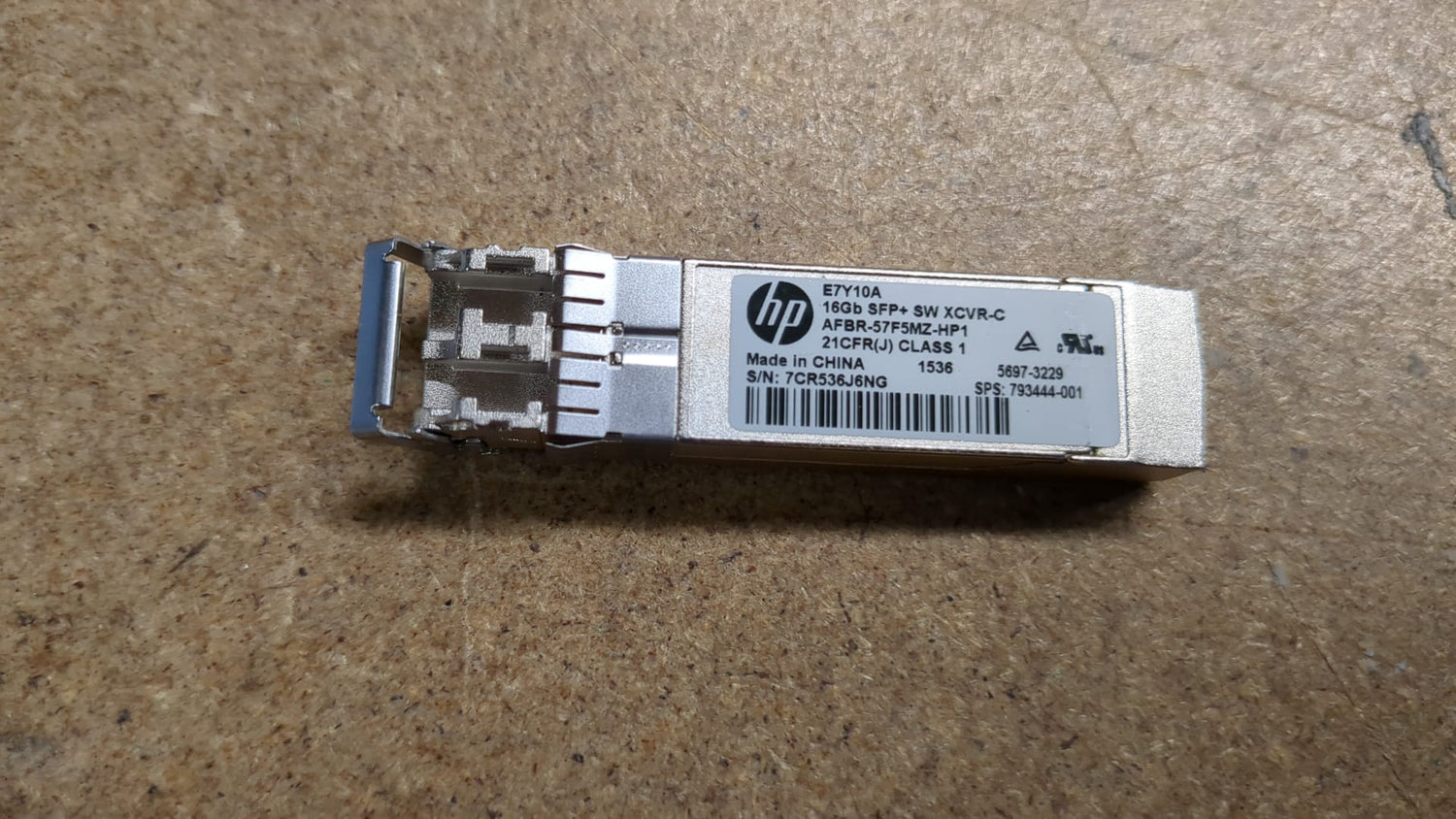 HPE 16GB SFP+ SW Commercial XCVR Transceiver PN: E7Y10A 2nd :AFBR-57F5MZ-HP1: Alt (793444-001) Other //