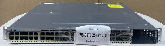 Cisco Catalyst 3750 X Series 48 Port Network Switch