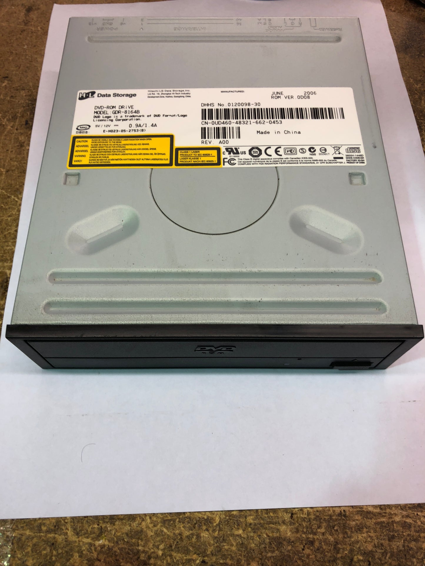 Dell PowerEdge 16X DVD-ROM IDE DRIVE - GDR-8164B  UD460 PN:UD460 2nd :UD460: Alt () Other //