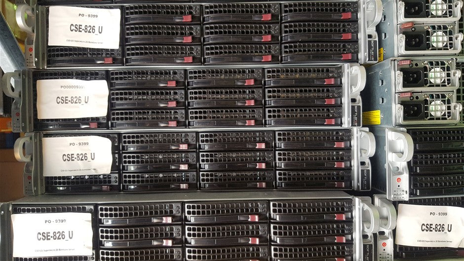 Supermicro 2U-E5-V2CPU CSE-826 M/brd X9Dri-LN4F+ SERVER,  2x E5-2620v2  256GB RAM  10x 8TB SAS 7.2K Hard disk drives No cables or rail kits included