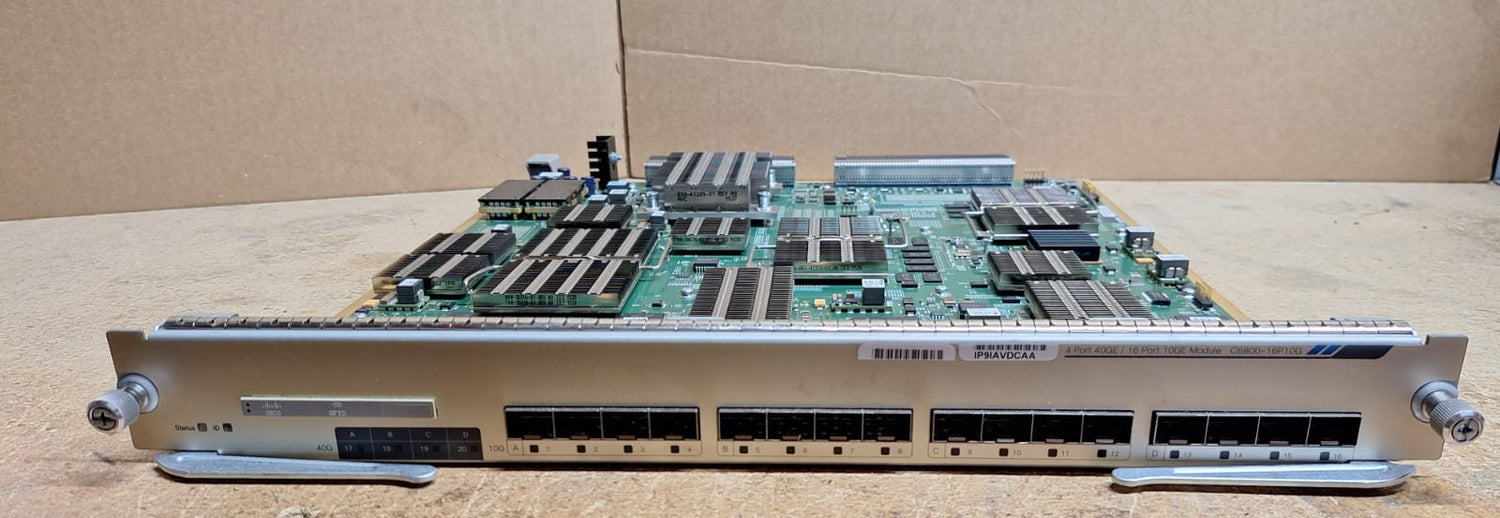 C6800-16P10G Cisco 4 port 40GE 16 Port 10GE Module 2nd :C6800-16P10G V01: Alt () Other //