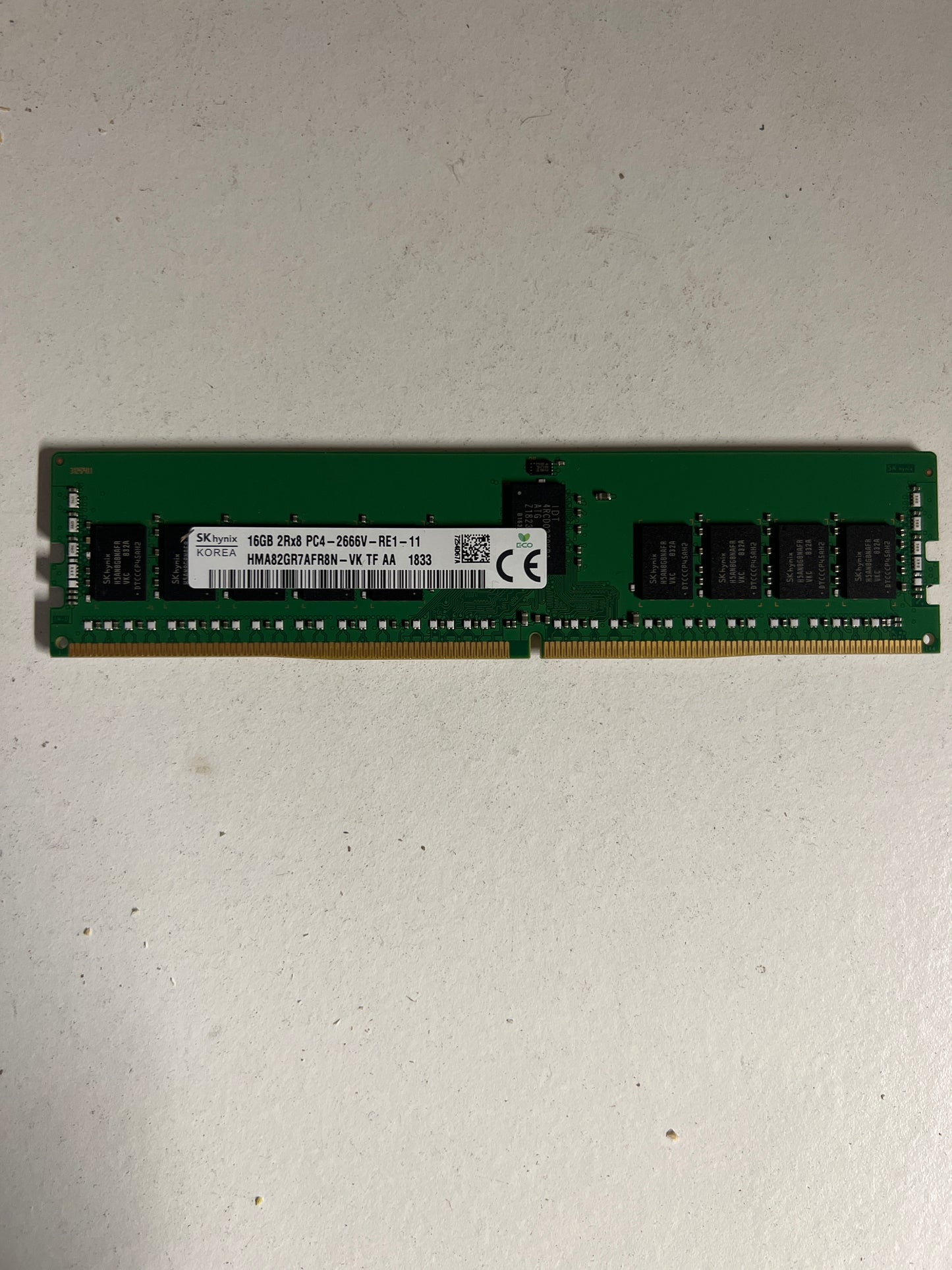 Hynix 16GB PC4-2666V DDR4 ECC REG DIMM PN: HMA82GR7AFR8N-VK 2nd:HMA82GR7AFR8N-VK: Alt () Other //