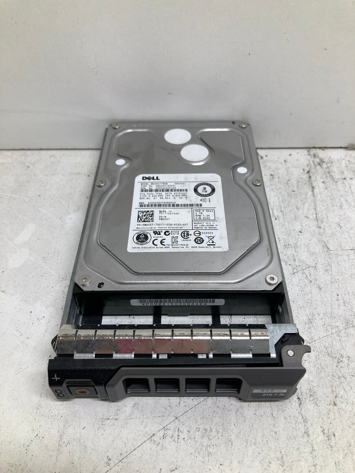 Dell 2TB 7.2K SAS 6Gbps Hard Drive PN:WDC07 2nd :WDC07: Alt (YY34F R755K 4XVVV 1D9NN 37MGT 8XNCG PD34H) Other //