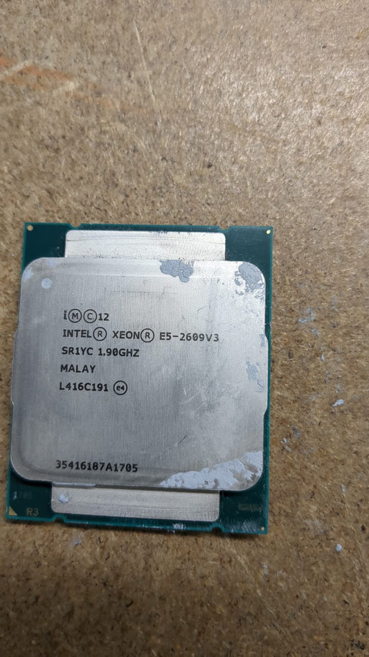 Intel Xeon Processor E5-2609 v3 1.90 GHz 15M Cache 6.4 GT/s Intel QPI PN: SR1YC 2nd :SR1YC: Alt () Other //