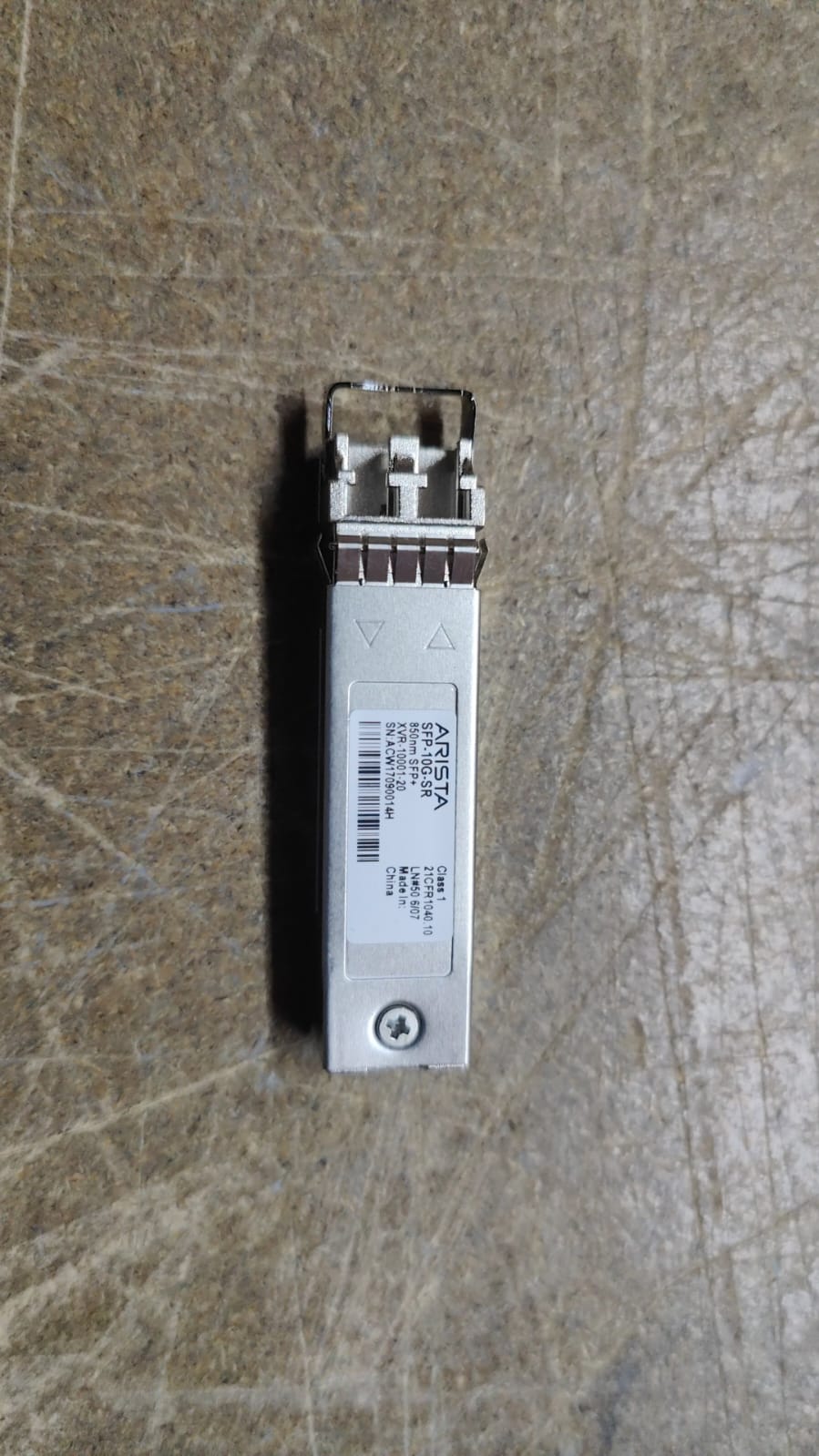 ARISTA  XVR-10001-20_U SFP-10G-SR-ARISTA - Arista Networks SFP-10G-SR XVR-10001-20 LC Duplex  2nd :: Alt () Other //