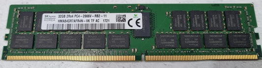 Hynix 32GB DDR4-2666 PC4-21333 / PC4-21300 2666V ECC REG DIMM HMA84GR7AFR4N-VK