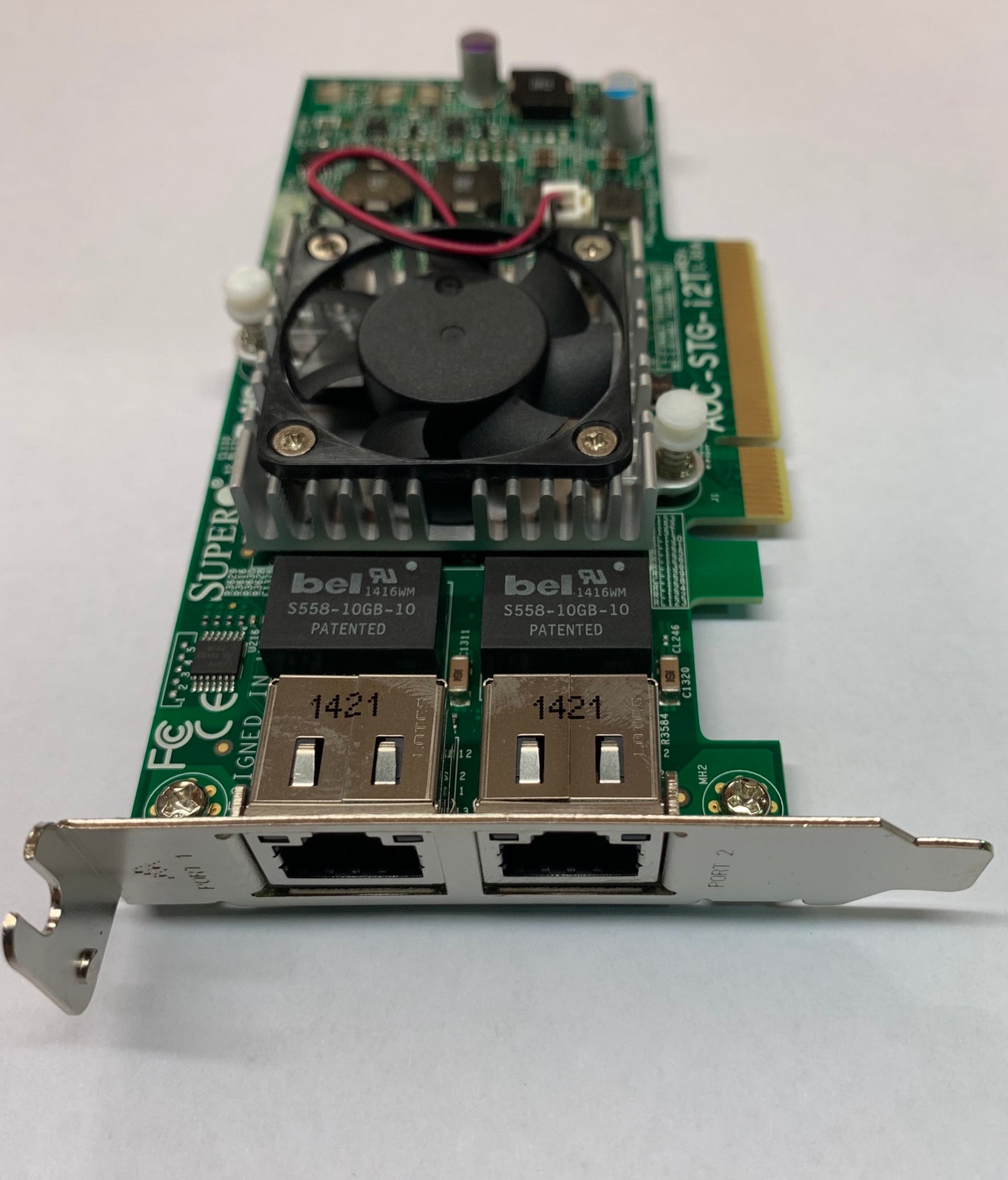 AOC-STG-i2T Supermicro AOC-STG-i2T REV 1.0 Dual Port 10GbE Ethernet PCI-E Adapter NIC X540-AT2 2nd :1790A101PDX1E474018: Alt () Other //